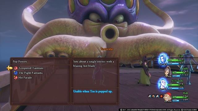 Dragon Quest 11 - Killing Tentacular with Tempered Tantrum смотреть онлайн