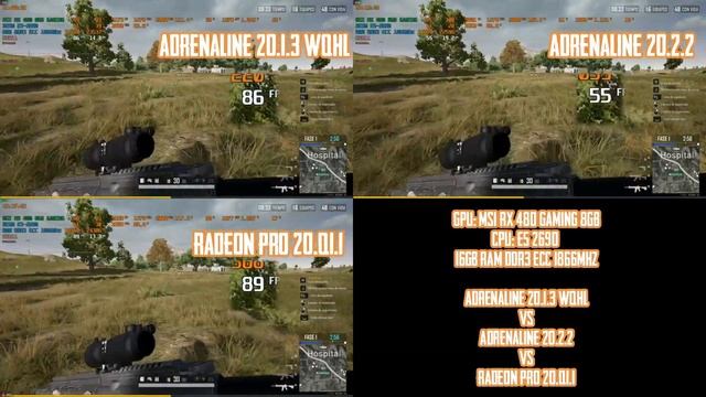 PUBG -TEST DRIVER RX 480 8GB - ADRENALINE 20.1.3 VS ADRENALINE 20.2.2 VS RADEON PRO 20.Q1.1 смотреть онлайн