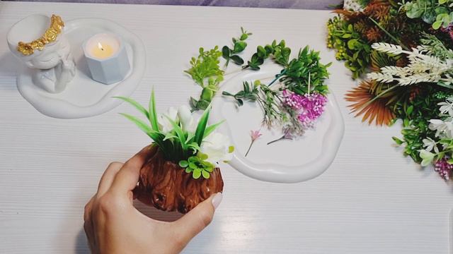 Сборка букета из мыльных Гладиолусов в гипсовом кашпо пень / Мыловарение смотреть онлайн