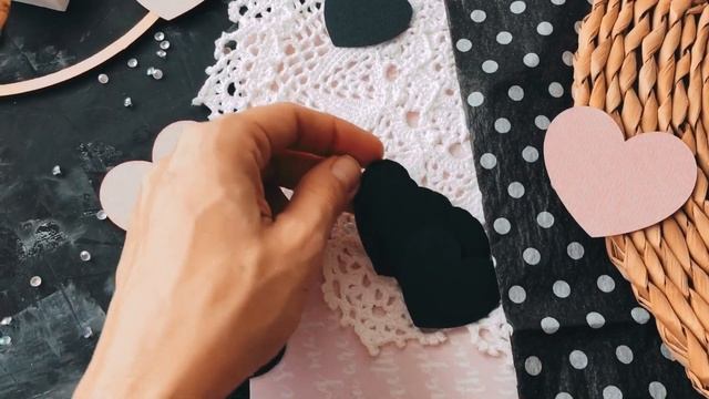 Гирлянда из сердечек. Видео -вдохновение. смотреть онлайн