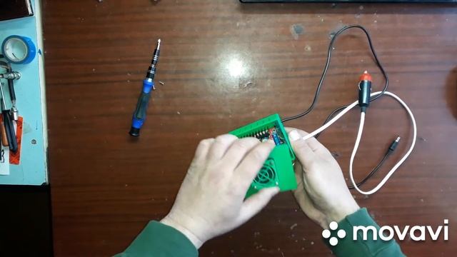 Заряное устройство для ноутбука из повышающего преобразователя.