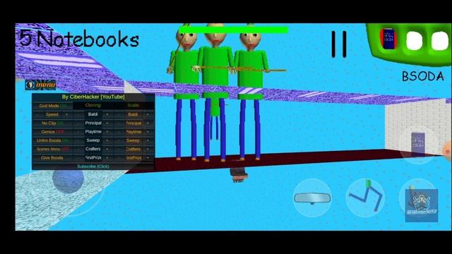 Играю в baldi. Обзор Чита от cyber hack! смотреть онлайн