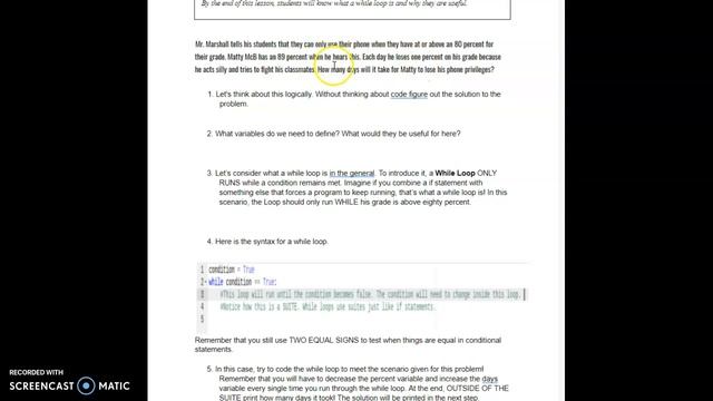 Unit 2 Lesson 3- Introducing the While Loop: Introduction to Python смотреть онлайн