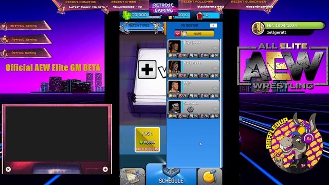 AEW Elite GM Beta play Part 1 - A look at the menus смотреть онлайн