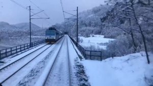 Из кабины машиниста поезда