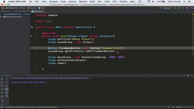 Cross Platform Media Player Using Java (Adding choose file button) - 1 смотреть онлайн