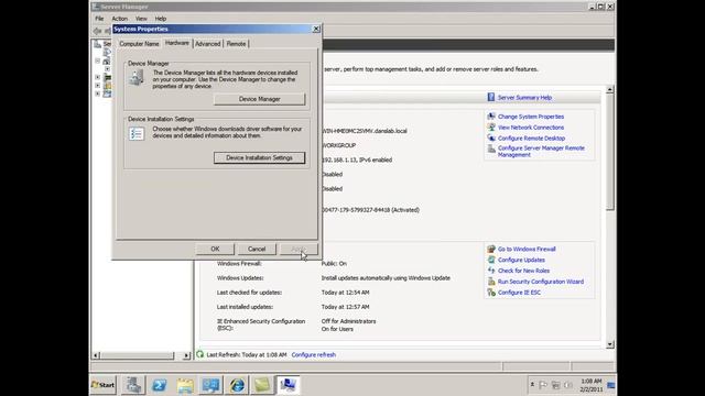Windows Server 2008 New Install Tips: Disable Enhanced Security Configuration, Install Media Player смотреть онлайн