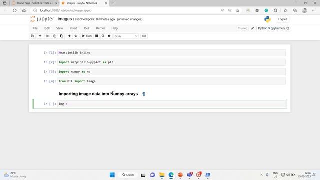 35 importing image data into the Numpy arrays смотреть онлайн