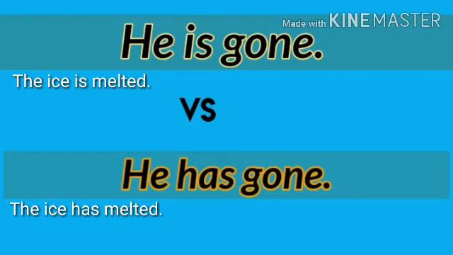 He is gone vs He has gone | to be + past participle vs to have+p.participle |to be +V3 vs to have+V смотреть онлайн