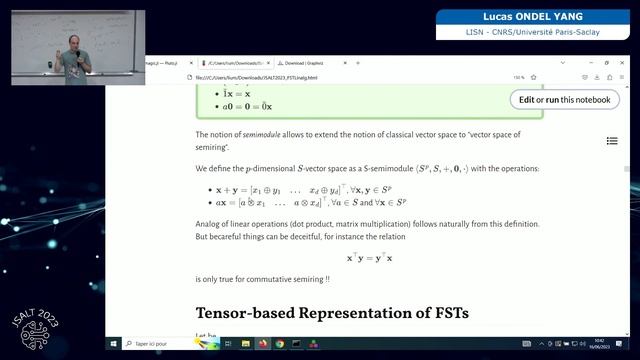 JSALT 2023 team presentation: Weighted Finite State Automata & Linear Algebra -- Lucas Ondel Yang смотреть онлайн