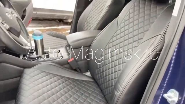 Чехлы на Хендай Туссан 2021 из экокожи с ромбом | Фабрика Автопилот | Установка с выездом мастера смотреть онлайн