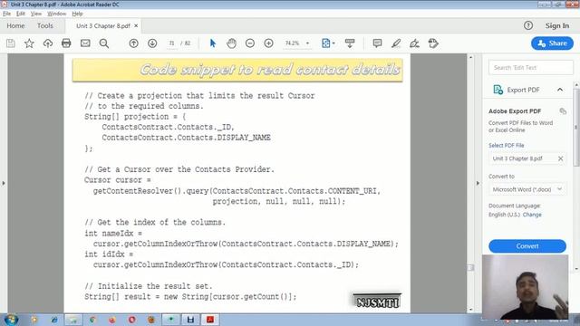 Android Lecture 53 | Unit 3 Chapter 8 | Native Content Provider смотреть онлайн