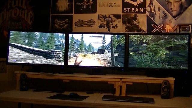 Galaxy GeForce GTX 670 GC 2 way sli SKYRIM DEER HUNTING :) смотреть онлайн