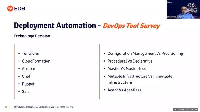 Webinar: Automating a PostgreSQL High Availability Architecture with Ansible (German) смотреть онлайн