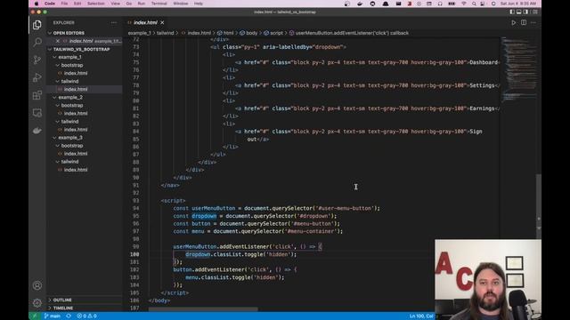 Tailwind CSS vs Bootstrap Code Examples смотреть онлайн