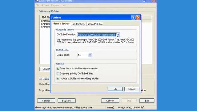 Aide PDF to DWG Converter video demo смотреть онлайн