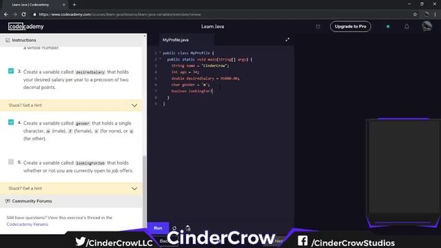Learning Java with Codecademy Part 1 смотреть онлайн