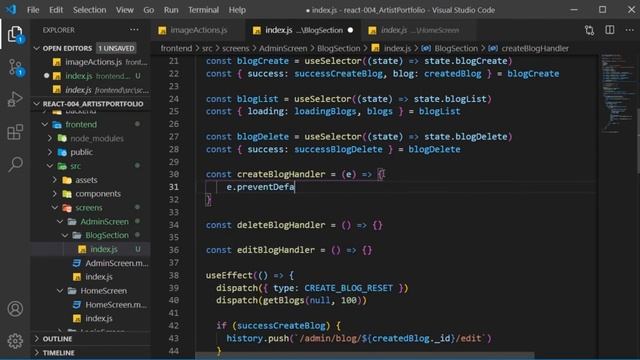 CRUD Tutorial using the MERN Stack - Portfolio Website - The Admin Screen | Part 17 смотреть онлайн