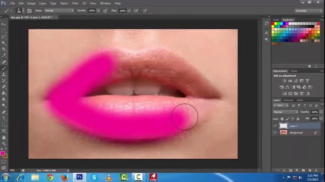 How to Change Lips Color Photoshop CC Tutorial 2017 for B{MyAdobeTutorial.com} смотреть онлайн