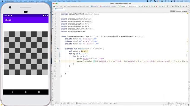 Android Chess 008: Refactoring chessboard drawing code смотреть онлайн