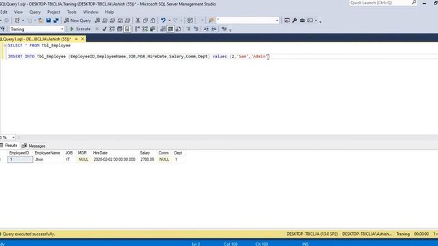 Insert Data in SQL Server | SQL server tutorial in 2020 смотреть онлайн