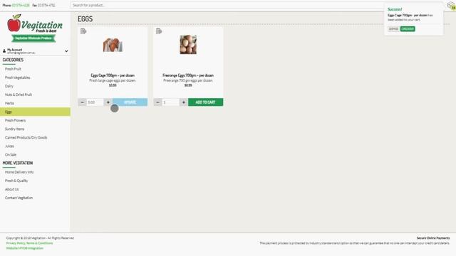 Using the Cart and Checkout - Vegitation Tutorial смотреть онлайн