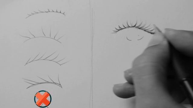 Do&Don't : How To Draw Eye Lashes Correctly/Draw Eyelashes Step By Step/drawing Tutorial