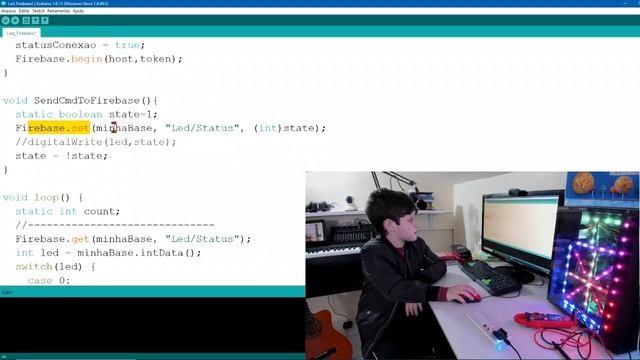 V19-Pisca led com Firebase e ESP32 смотреть онлайн