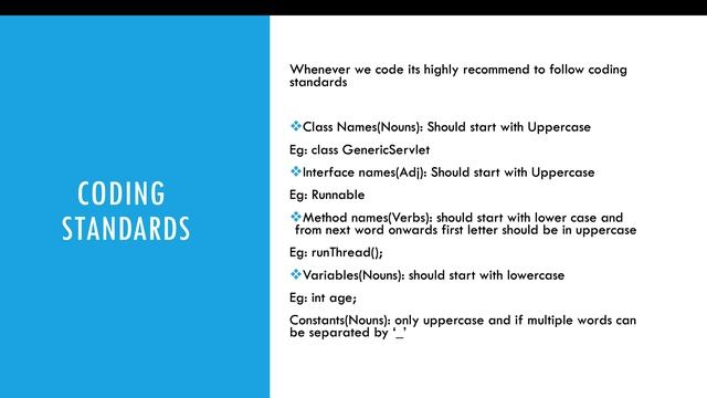 Java Coding Standards смотреть онлайн