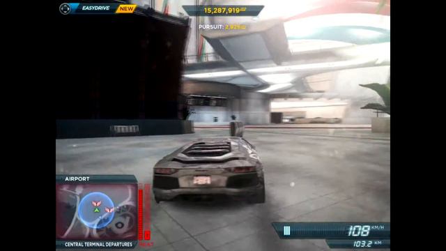 Need for Speed Most Wanted exploring the new airport(dlc) with logitech g27 смотреть онлайн