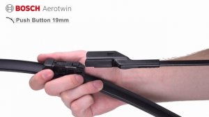 Установка дворников Bosch Aerotwin - Push Button 19mm