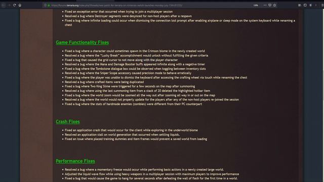 TERRARIA SWITCH UPDATE 2019 RELEASE DATE AND PATCH NOTES (NINTENDO SWITCH) смотреть онлайн