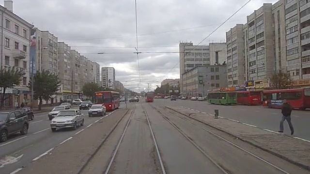 Kazan tramway: the 2nd route, from Tuqay street to the Tuqay square смотреть онлайн