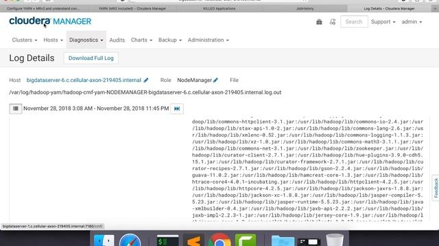Cloudera Administration - YARN and Map Reduce 2 - Web UIs and Log Files смотреть онлайн