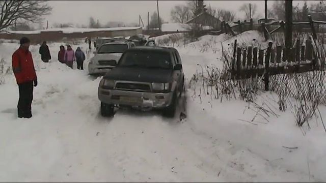 Toyota Hilux Surf winter off road смотреть онлайн