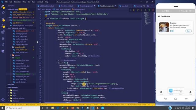 Food Delivery App - 23 : Fetching Data From Firebase Using The Web API смотреть онлайн