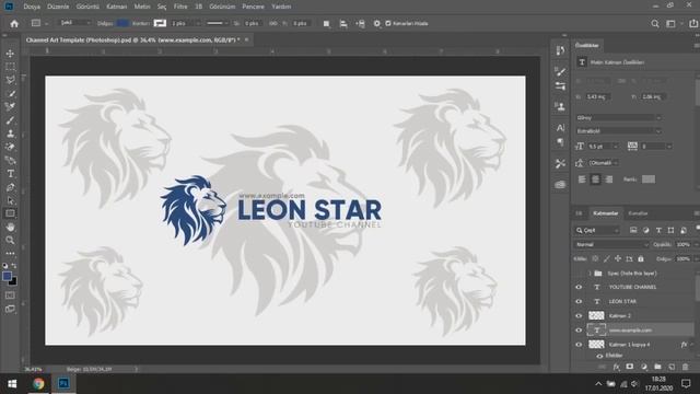 Photoshop Youtube Kanal Kapak Fotoğrafı Yapımı 2020 смотреть онлайн