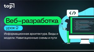 Урок 2. Информационная архитектура. Виды и модели. Навигационные схемы и пути