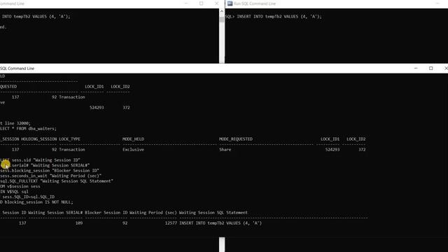 ORACLE DB Transactions Concurrency 3 смотреть онлайн