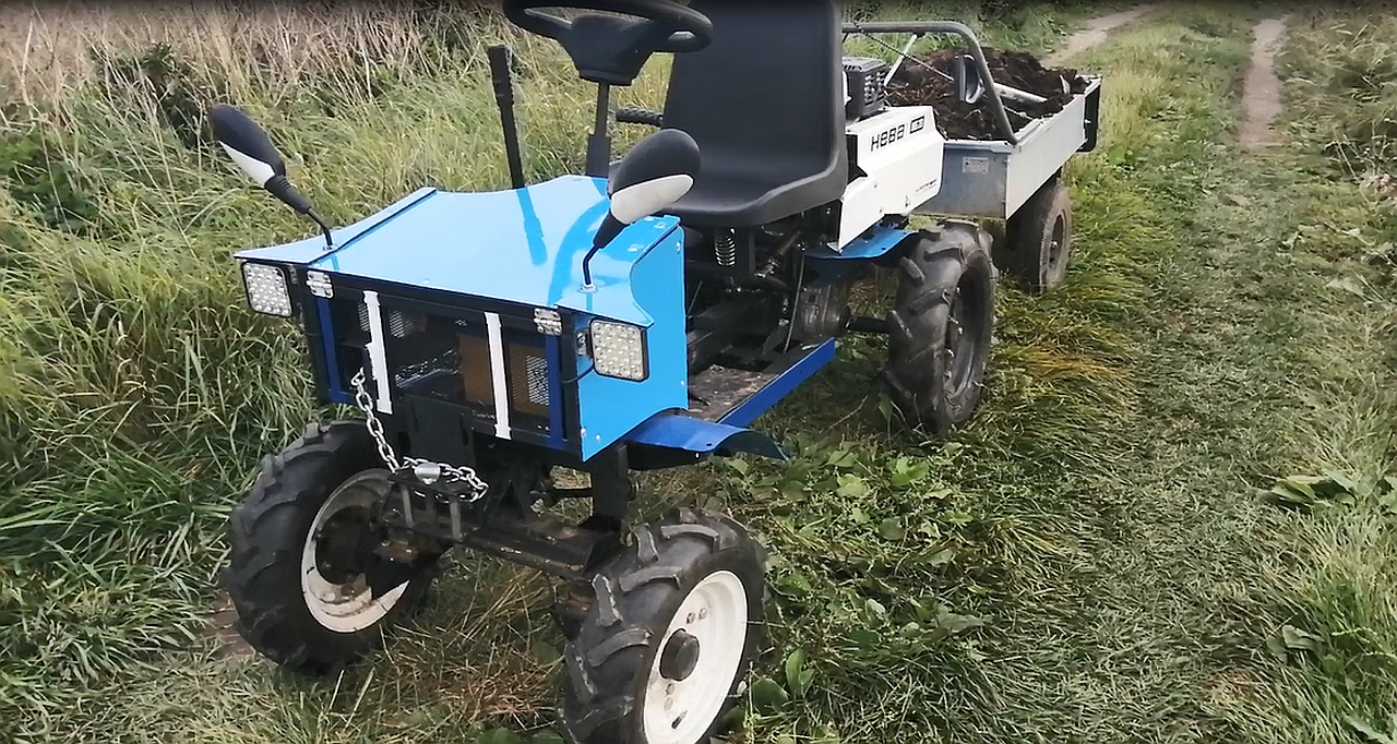 Самодельный передний адаптер для мотоблока Нева МБ-2. смотреть онлайн