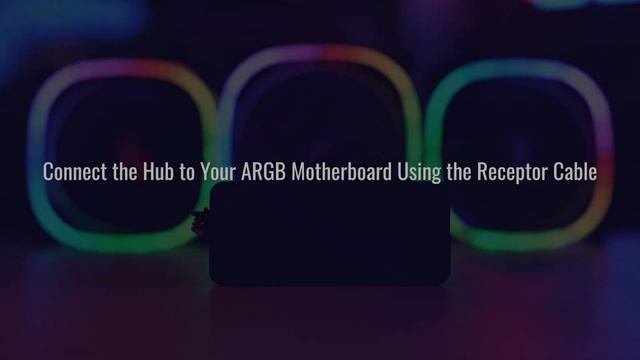 AeroCool H66F - How To Connect The H66F Hub To Control Addressable RGB