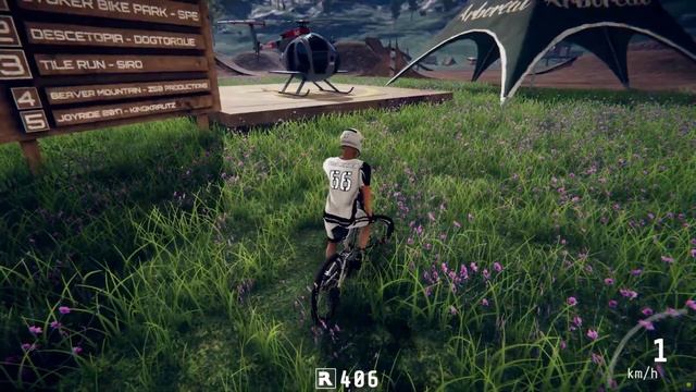 Descenders, обзор, показ возможностей графических, спортивных и техники с физикой в управлении,PC23 смотреть онлайн