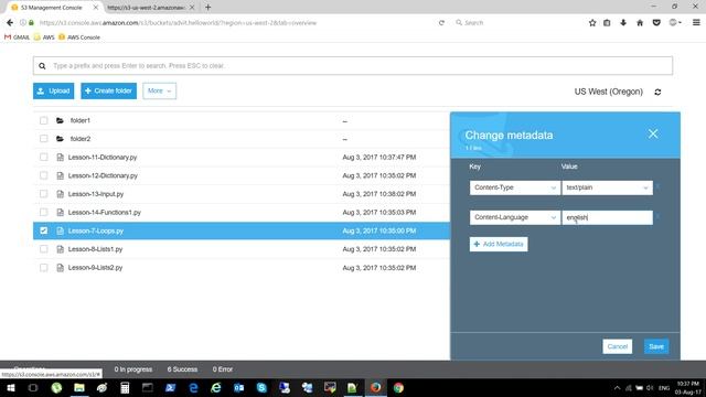 AWS - S3 Bucket Часть-2 - Создание, Изменение, Стерание смотреть онлайн