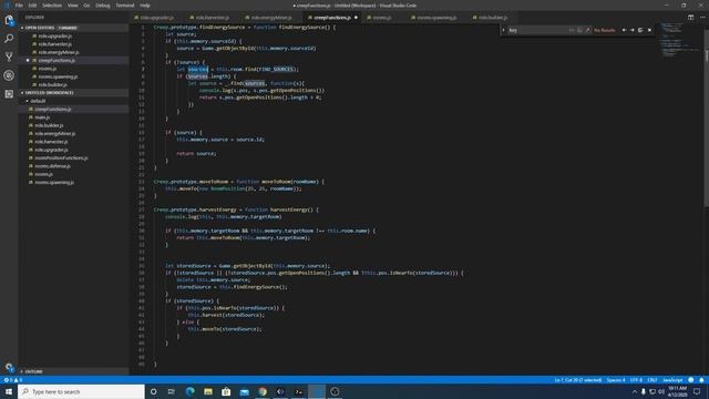 Screeps Tutorial - Part 14 - Energy Harvesting In Other Rooms - Adding Energy to Storage смотреть онлайн