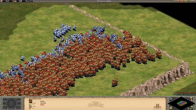 600 Paladins vs 600 Elite Elephant Archers | Age of Empires II смотреть онлайн