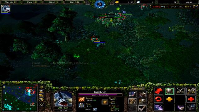 warcraft gameplay dota 6.83d 16 смотреть онлайн