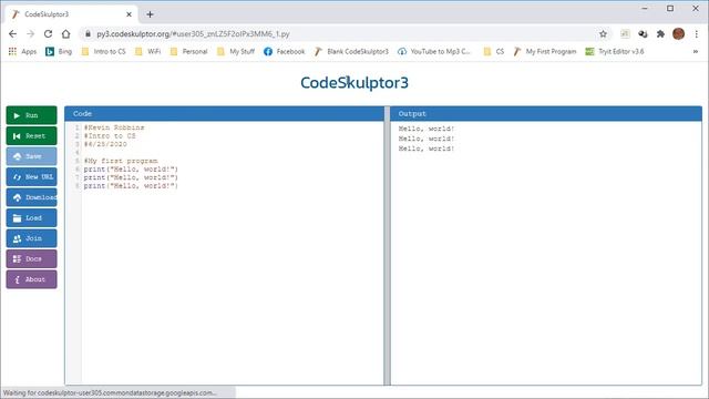 Introduction to Computer Science with Python 3 - Lesson 1, Lab 1 смотреть онлайн