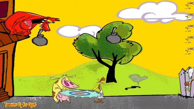 Ye Olde CN Games - Cow & Chicken: Bombs Away смотреть онлайн