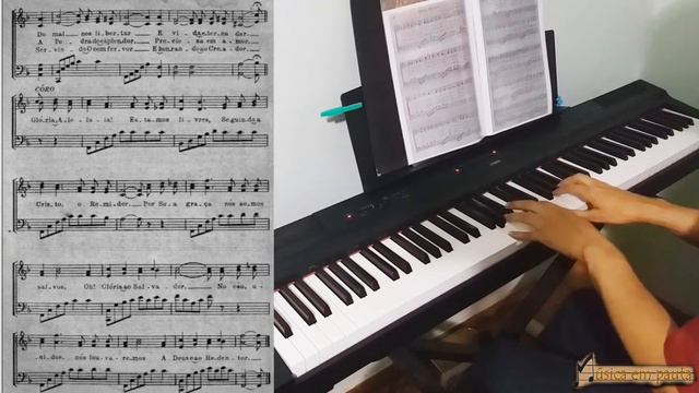 Hinário 3 - Hino 017 - Glória, Aleluia! - Piano Yamaha p-125 смотреть онлайн