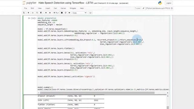 NLP-Hate Speech Detection using LSTM in Tensorflow смотреть онлайн